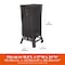 Modern Leisure Chalet Smoker Cover, 18.5 in. L x 17 in. W x 34 in. H, Black 2980 - alternate 6
